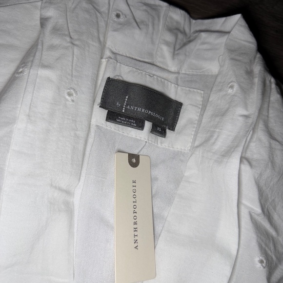 The Tommie Cap-Sleeve Smocked Front-Zip Shirt Dress: Eyelet-Trim Edition - Picture 10 of 13